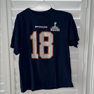 NFL Team Apparel Broncos Super Bowl Navy MANNING T-Shirt-XL